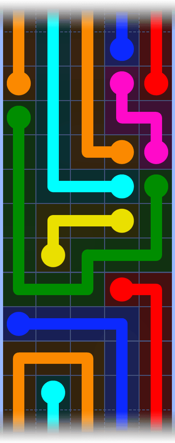 Flow Free Warps 1256 Solution