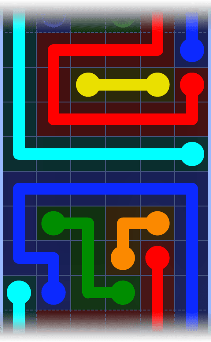 Flow Free Warps 1267 Solution