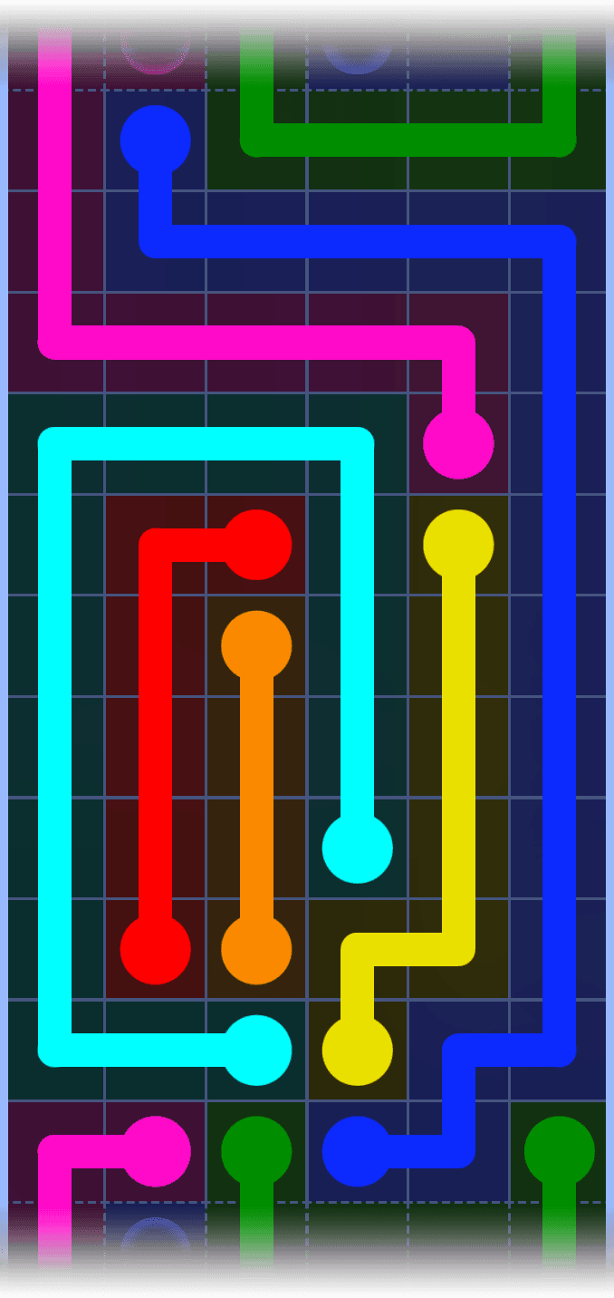 Flow Free Warps 1281 Solution