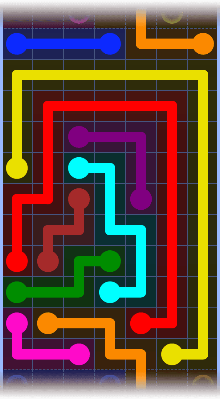 Flow Free Warps 1308 Solution