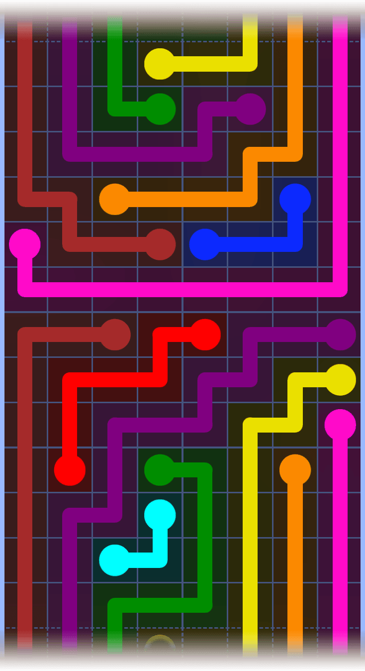 Flow Free Warps 1343 Solution