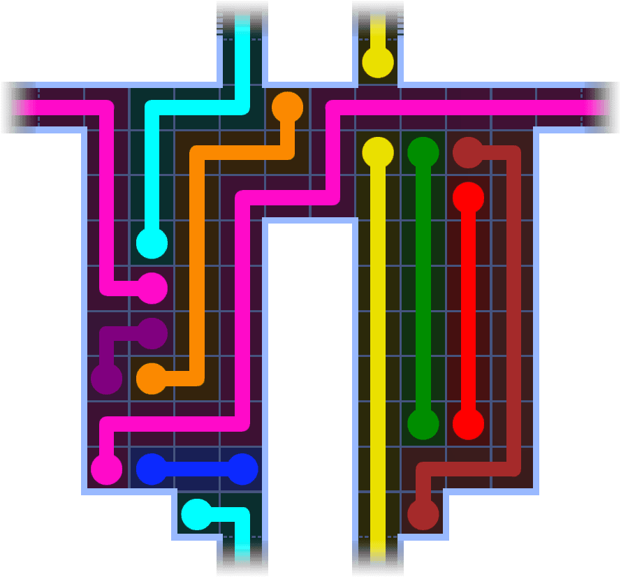 Flow Free Warps 1051 Solution