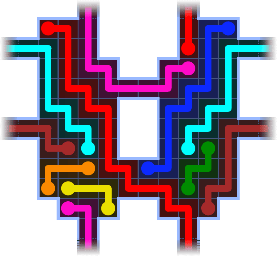 Flow Free Warps 1067 Solution