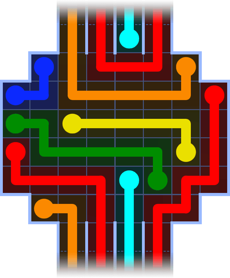 Flow Free Warps 1068 Solution