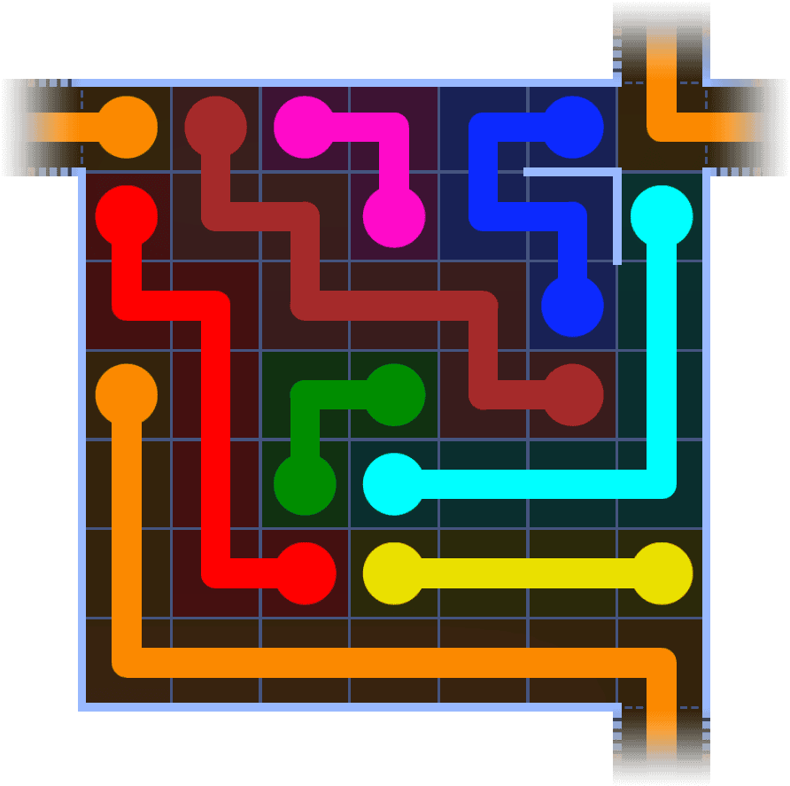 Flow Free Warps 1074 Solution