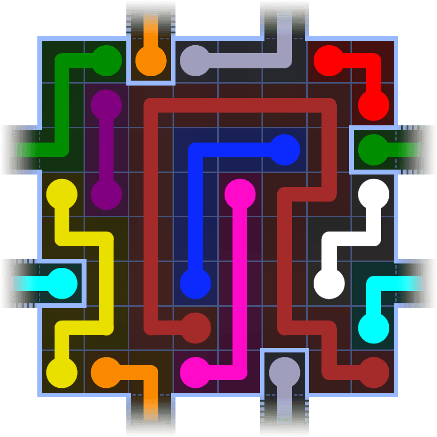 Flow Free Warps 1075 Solution