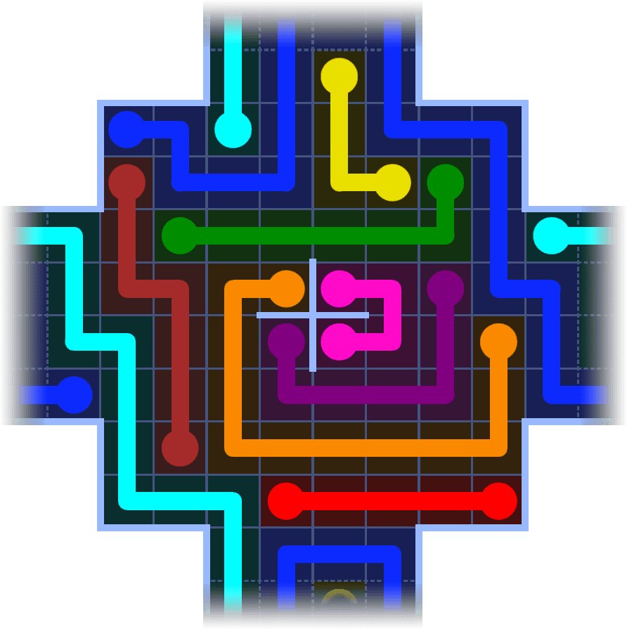 Flow Free Warps 1077 Solution