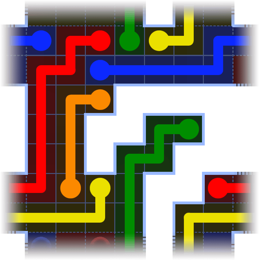 Flow Free Warps 1054 Solution