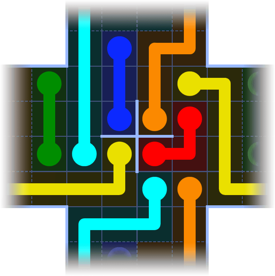 Flow Free Warps 1172 Solution