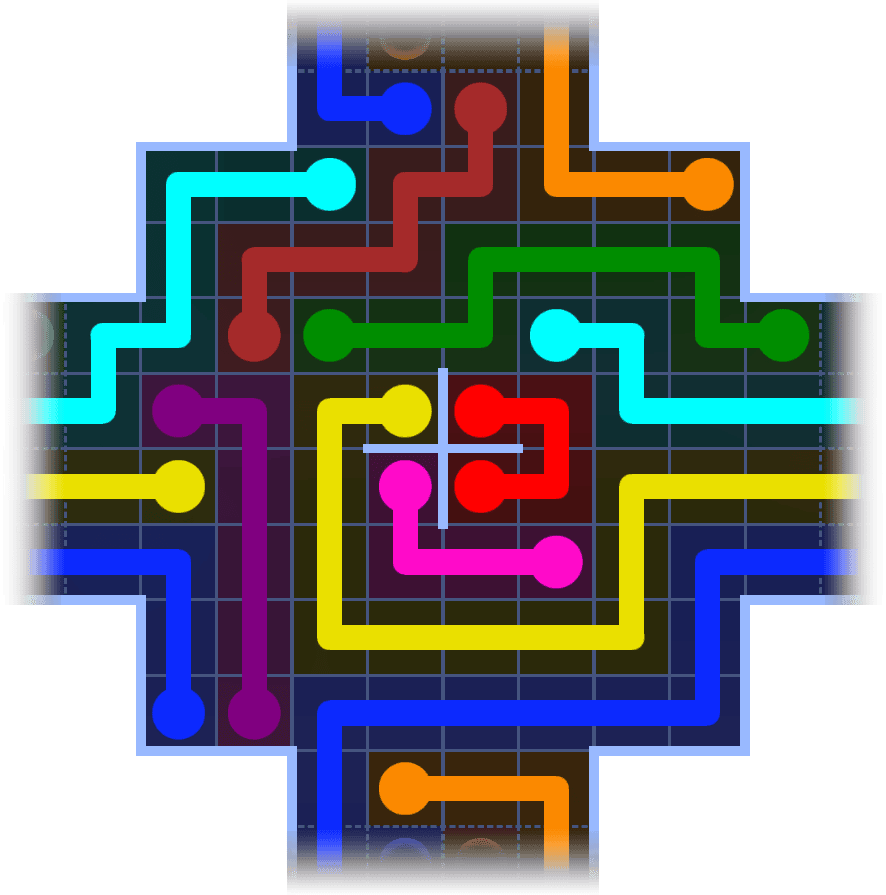 Flow Free Warps 1197 Solution