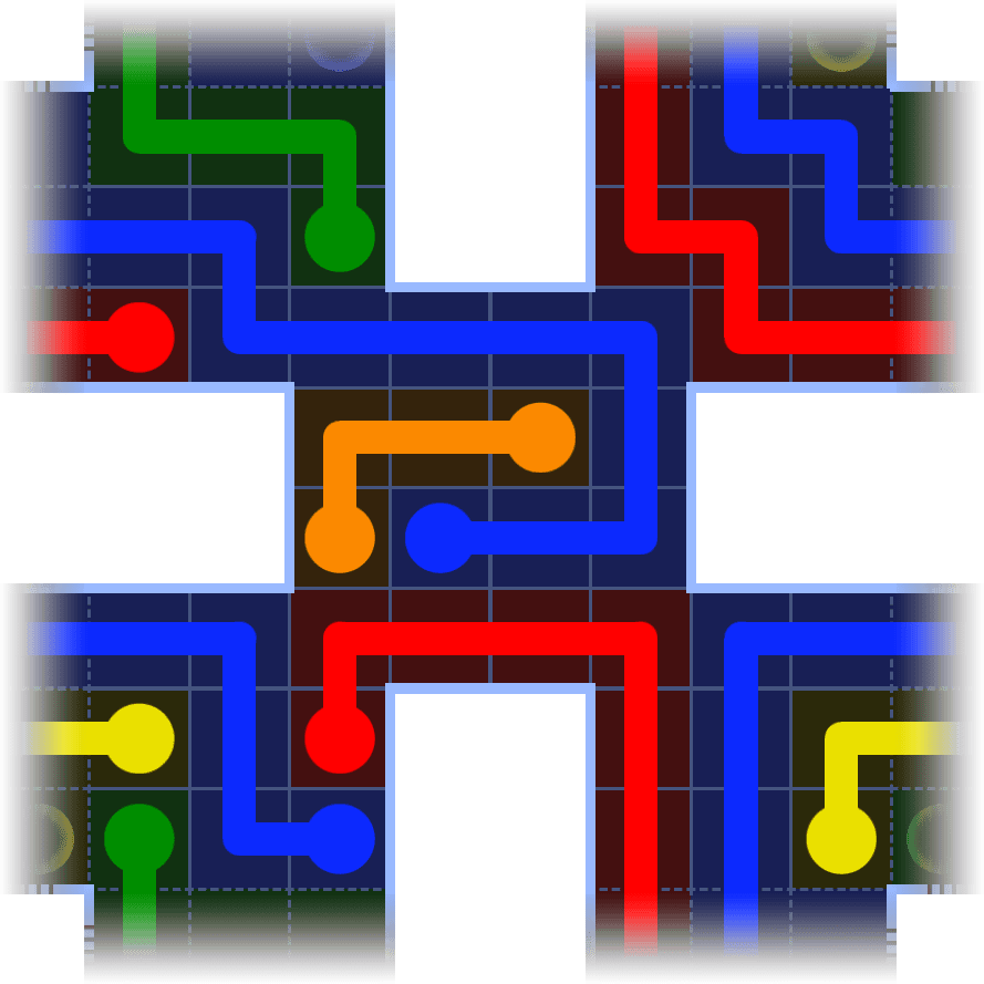 Flow Free Warps 1085 Solution