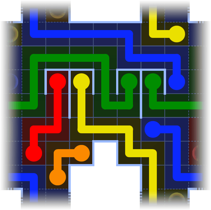 Flow Free Warps 1087 Solution