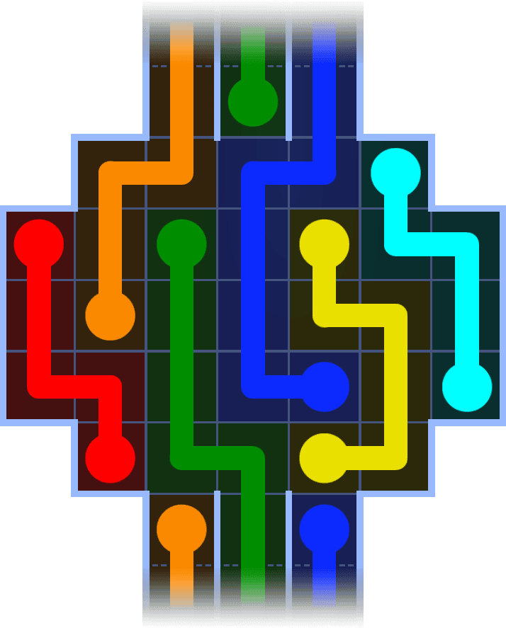 Flow Free Warps 1088 Solution