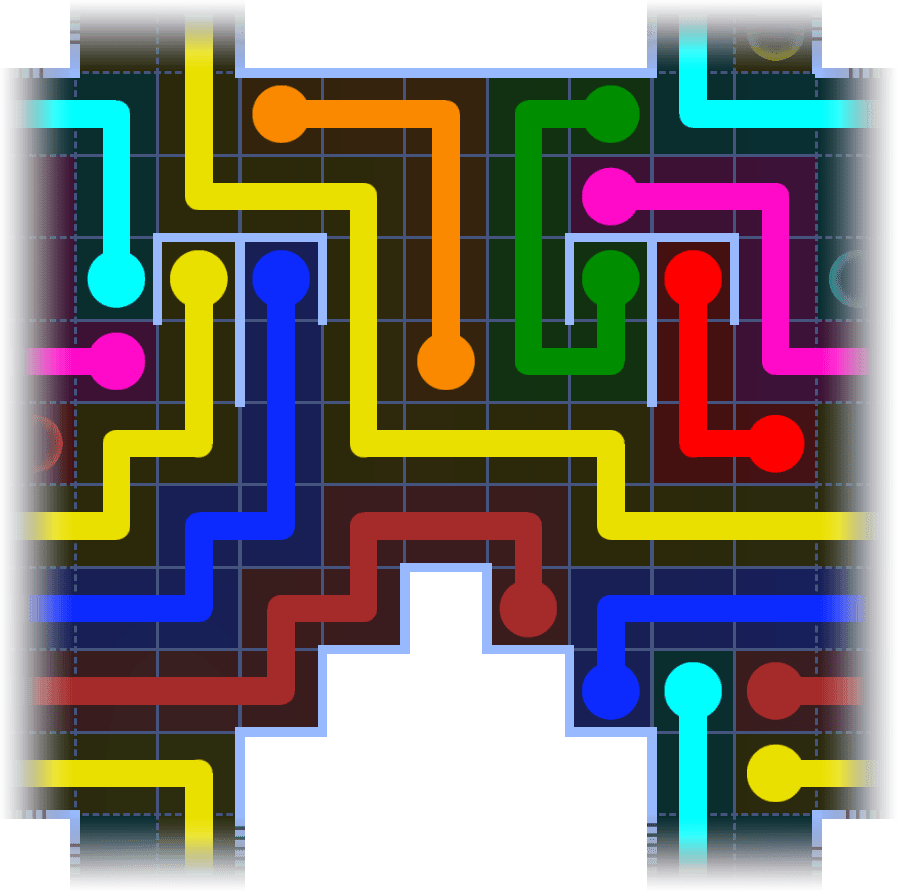 Flow Free Warps 1110 Solution