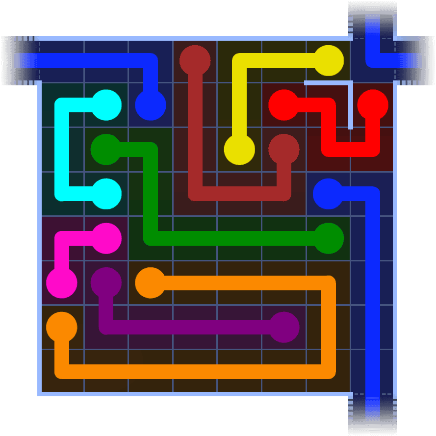 Flow Free Warps 1124 Solution