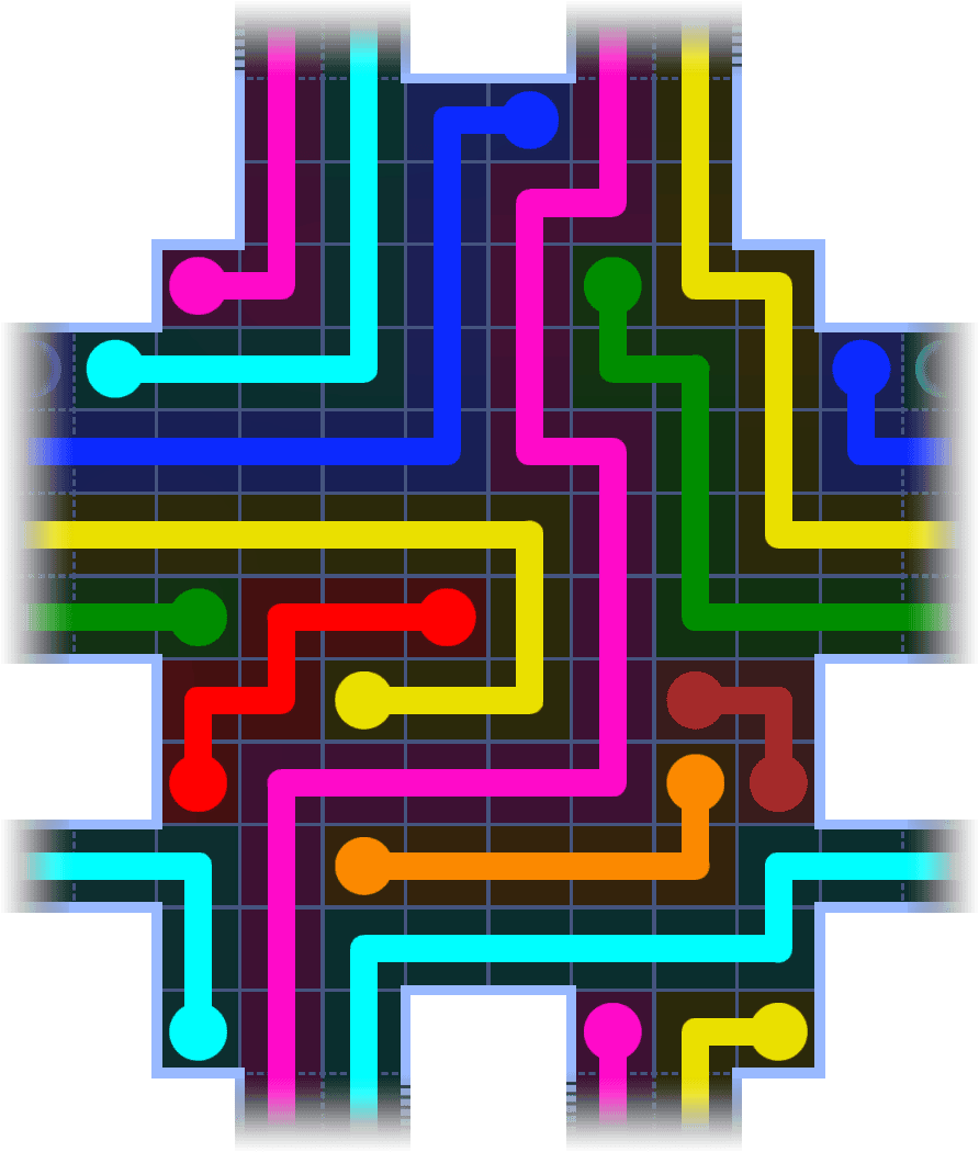 Flow Free Warps 1131 Solution