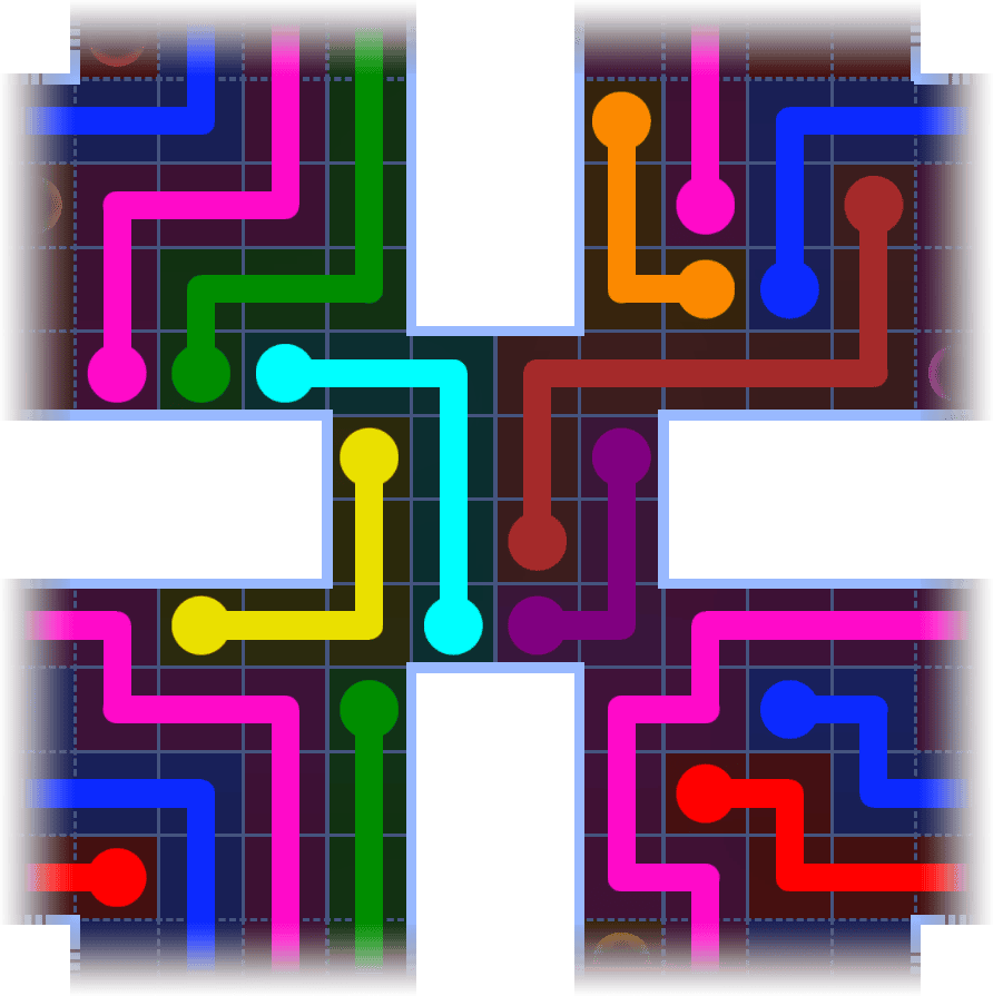 Flow Free Warps 1132 Solution