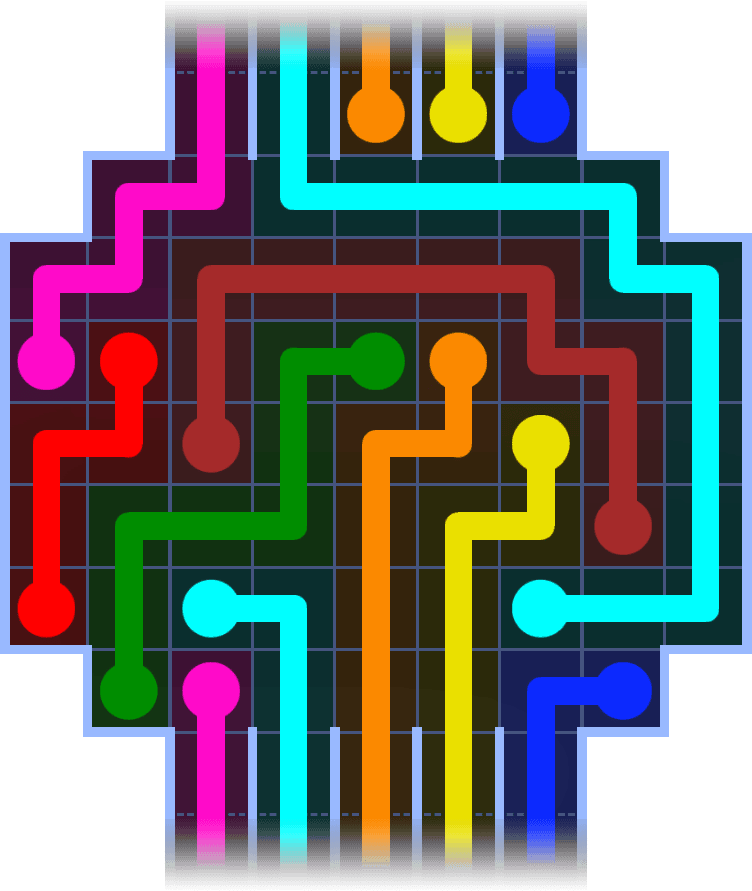 Flow Free Warps 1136 Solution