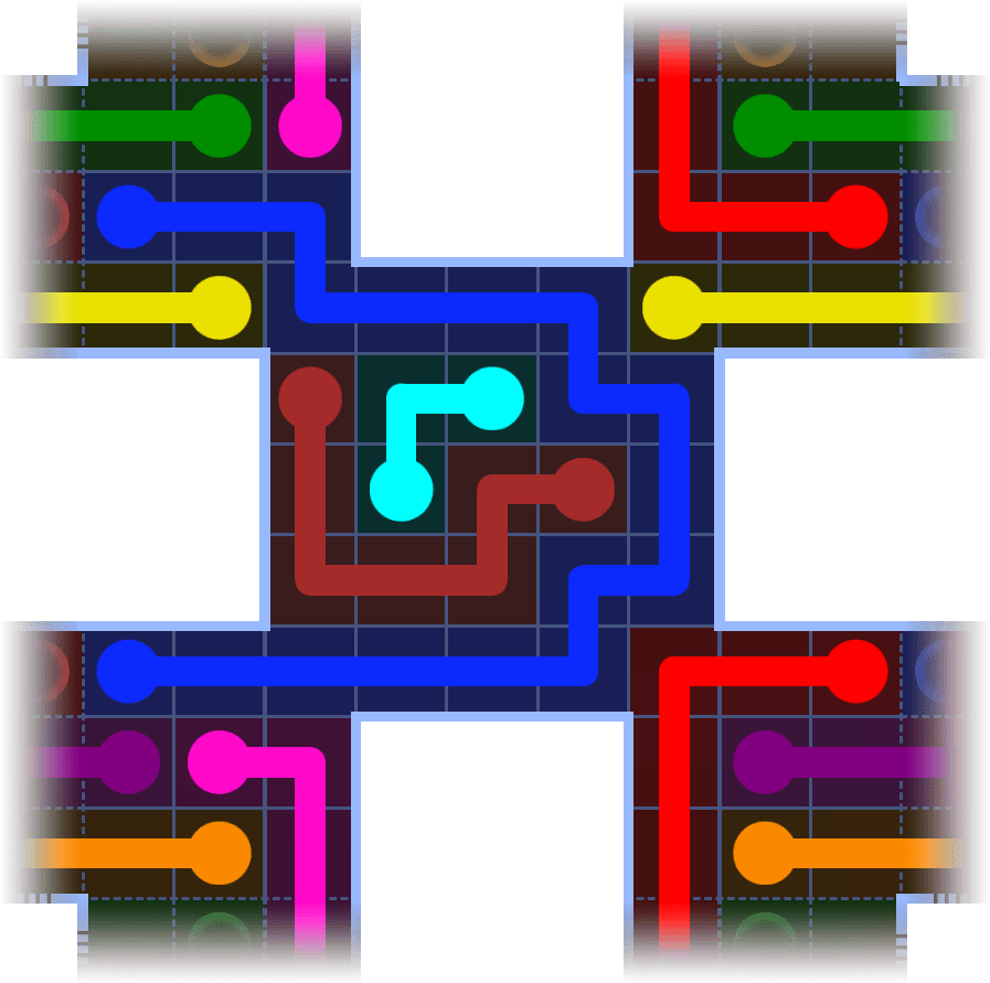Flow Free Warps 1152 Solution