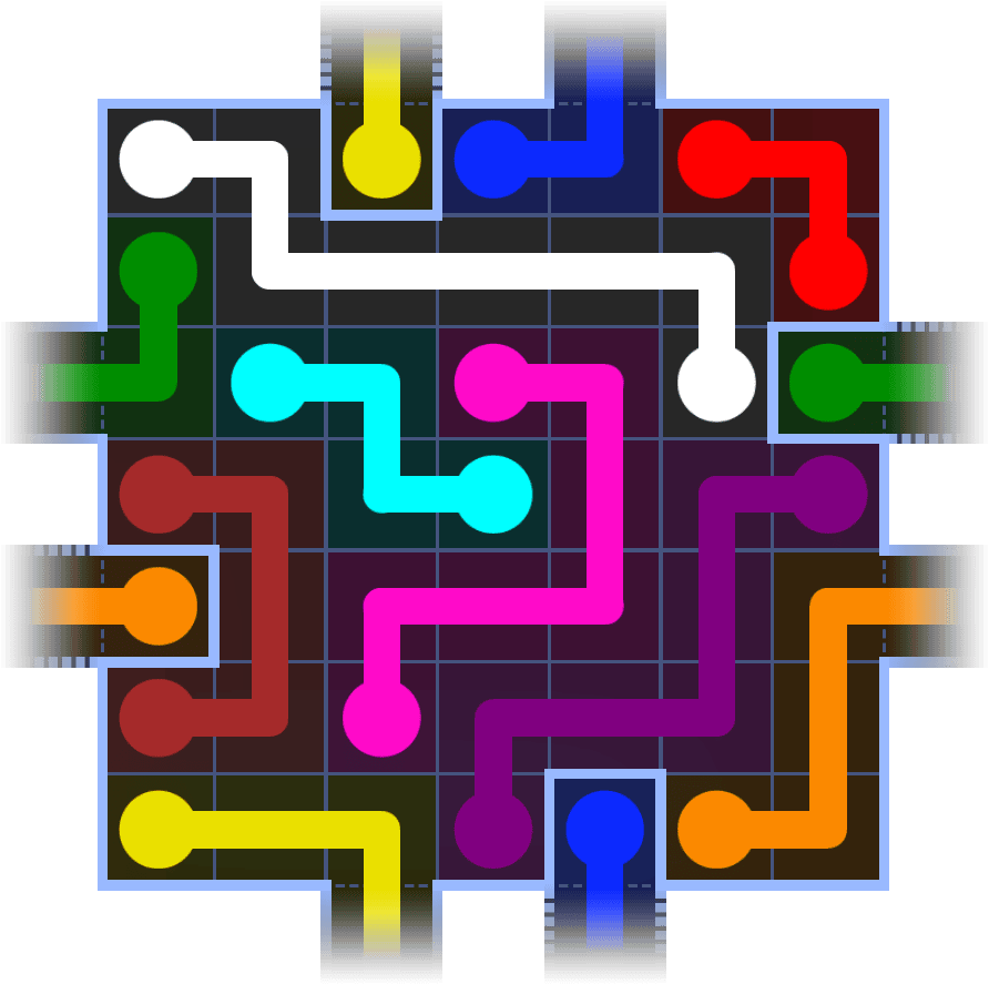 Flow Free Warps 1155 Solution