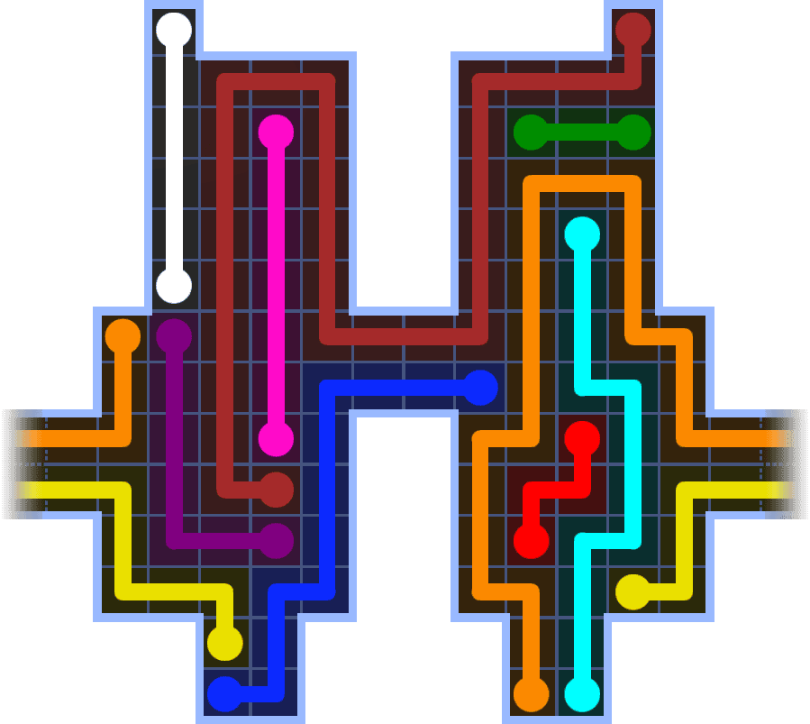 Flow Free Warps 1161 Solution