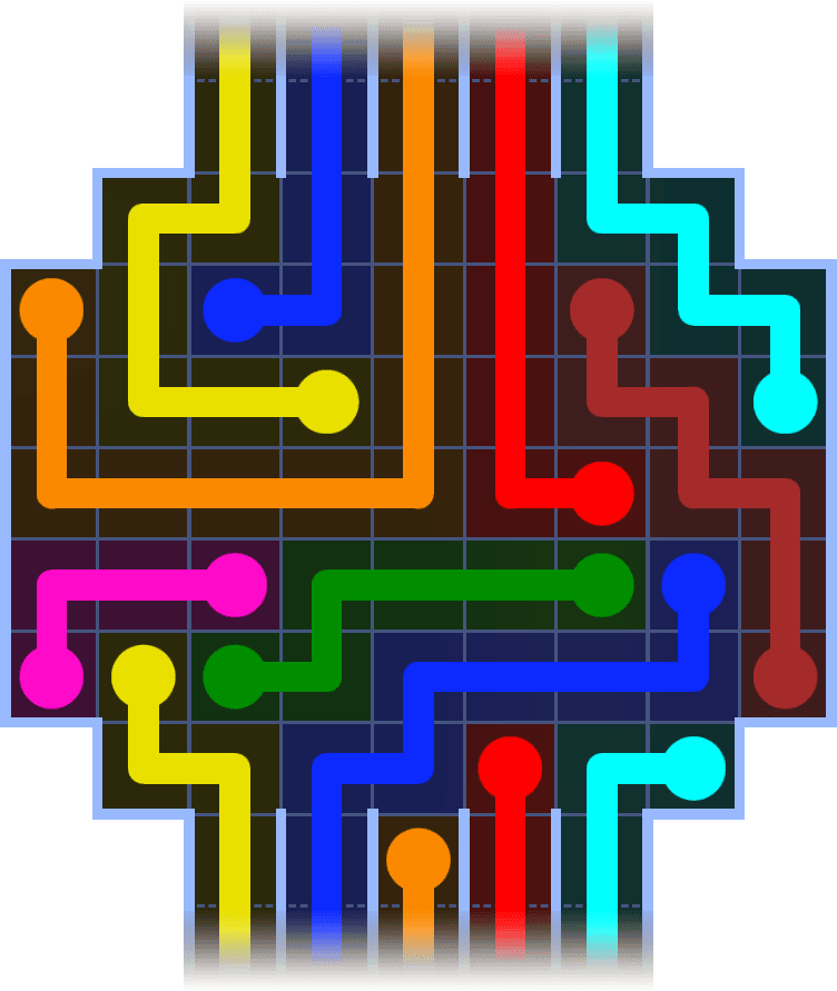 Flow Free Warps 1166 Solution