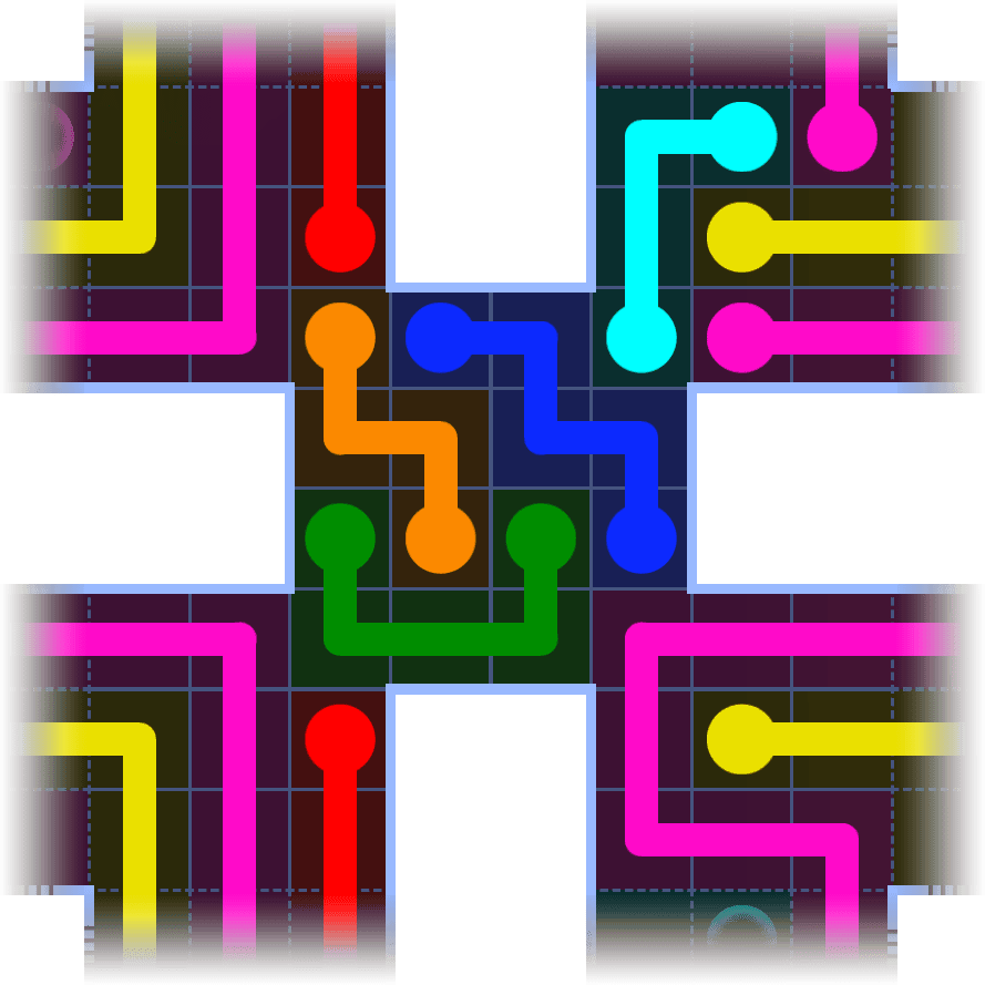 Flow Free Warps 1145 Solution