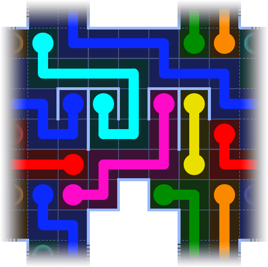 Flow Free Warps 1147 Solution