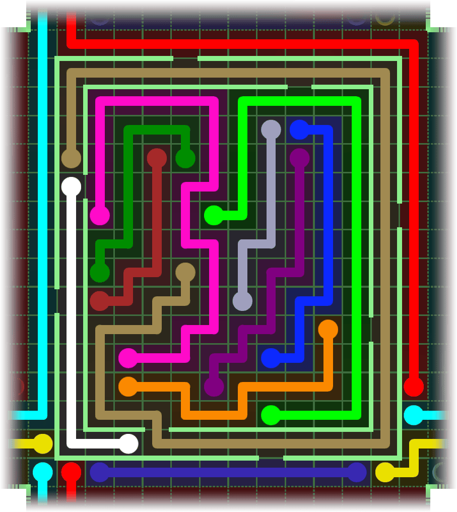 Flow Free Warps 4928 Solution