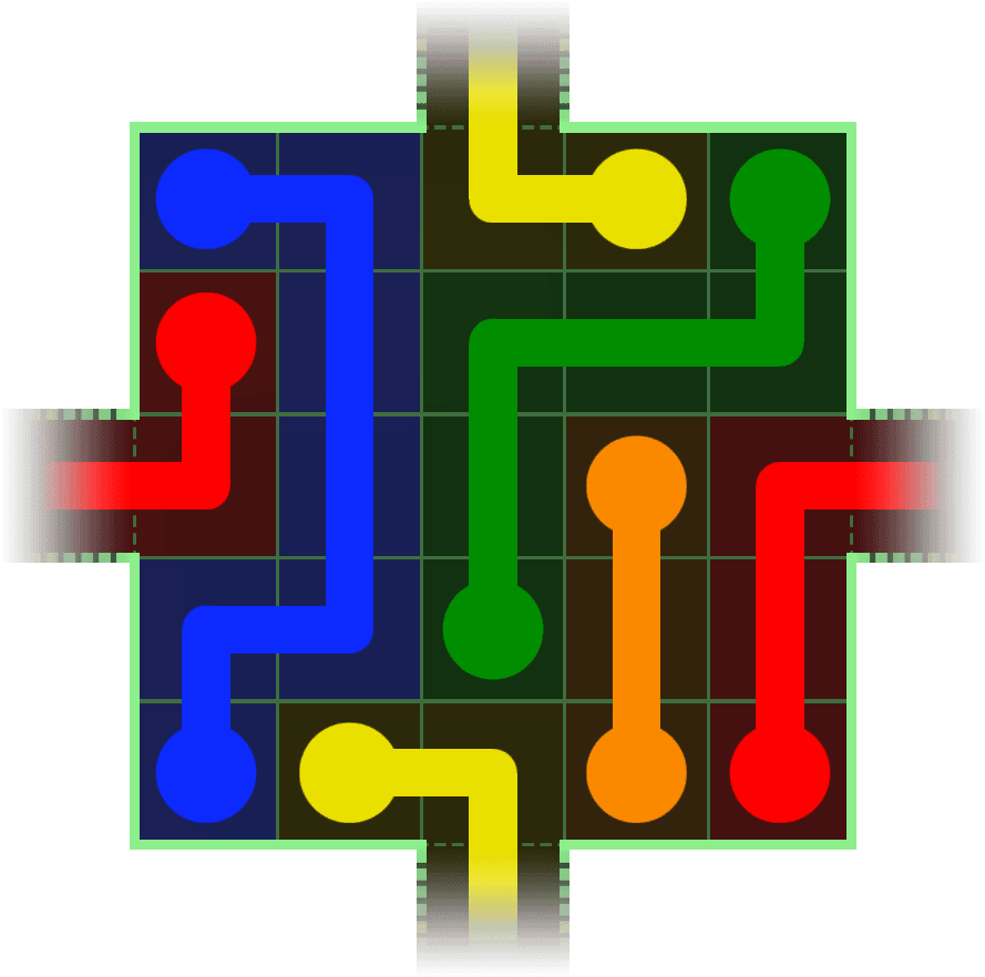 Flow Free Warps 166 Solution