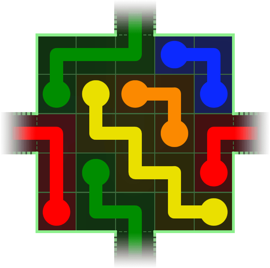 Flow Free Warps 172 Solution