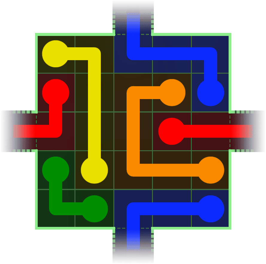 Flow Free Warps 173 Solution