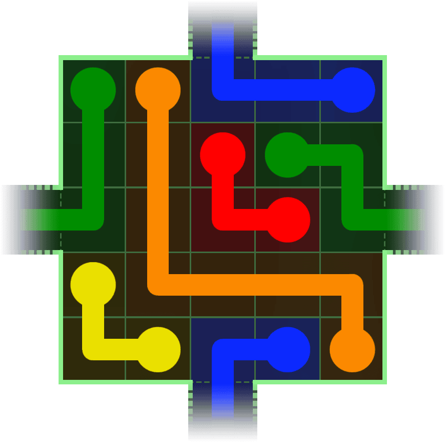 Flow Free Warps 174 Solution