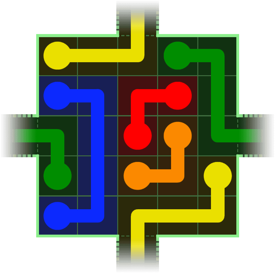 Flow Free Warps 176 Solution
