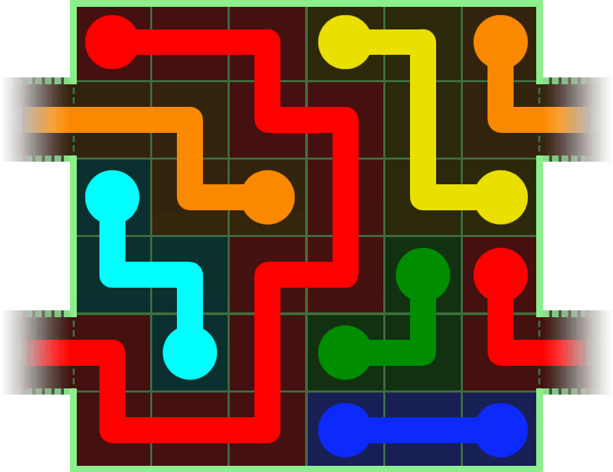 Flow Free Warps 186 Solution