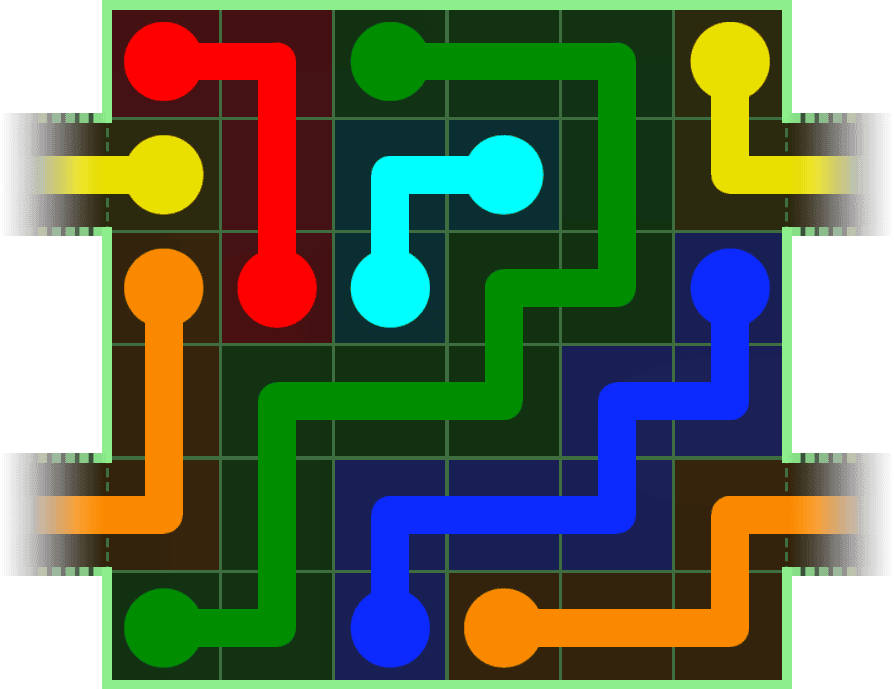 Flow Free Warps 201 Solution