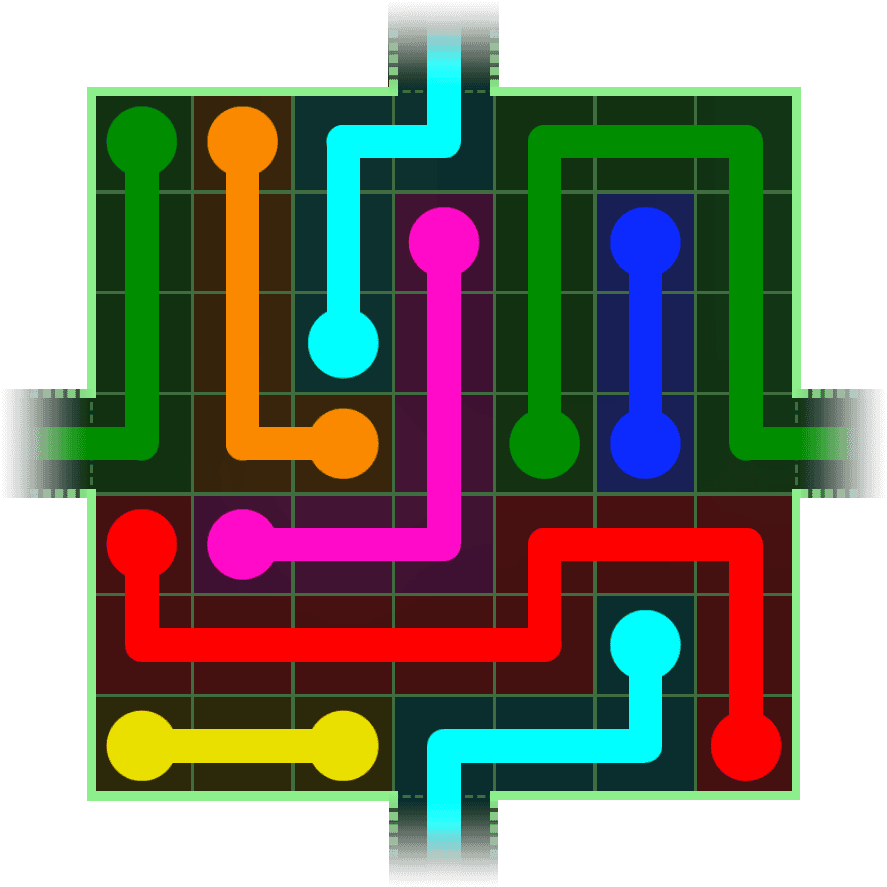 Flow Free Warps 216 Solution
