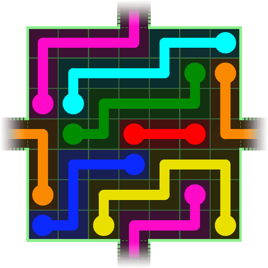 Flow Free Warps 224 Solution