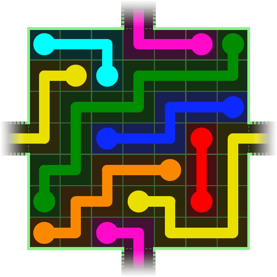 Flow Free Warps 225 Solution