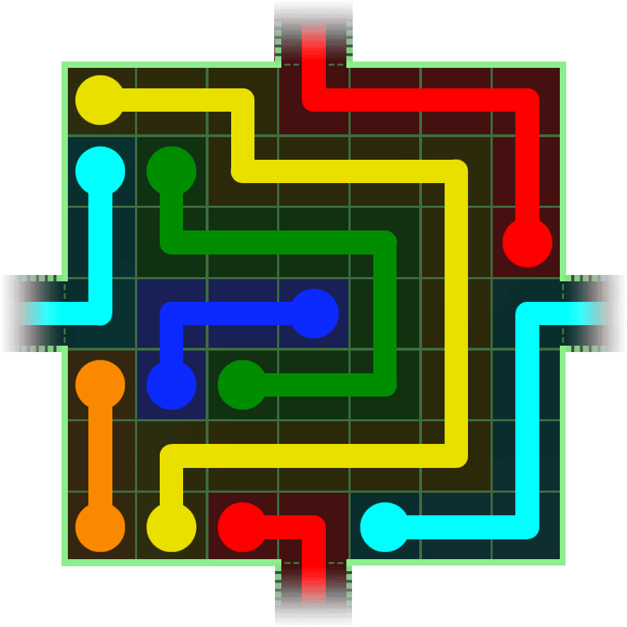 Flow Free Warps 233 Solution