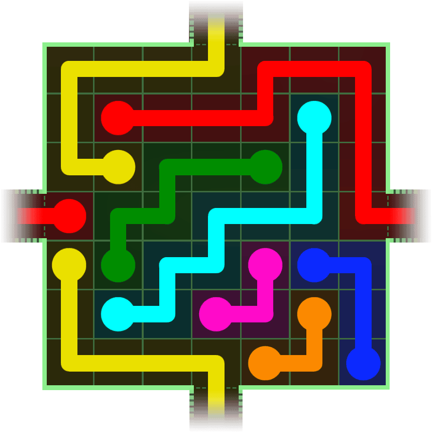 Flow Free Warps 238 Solution