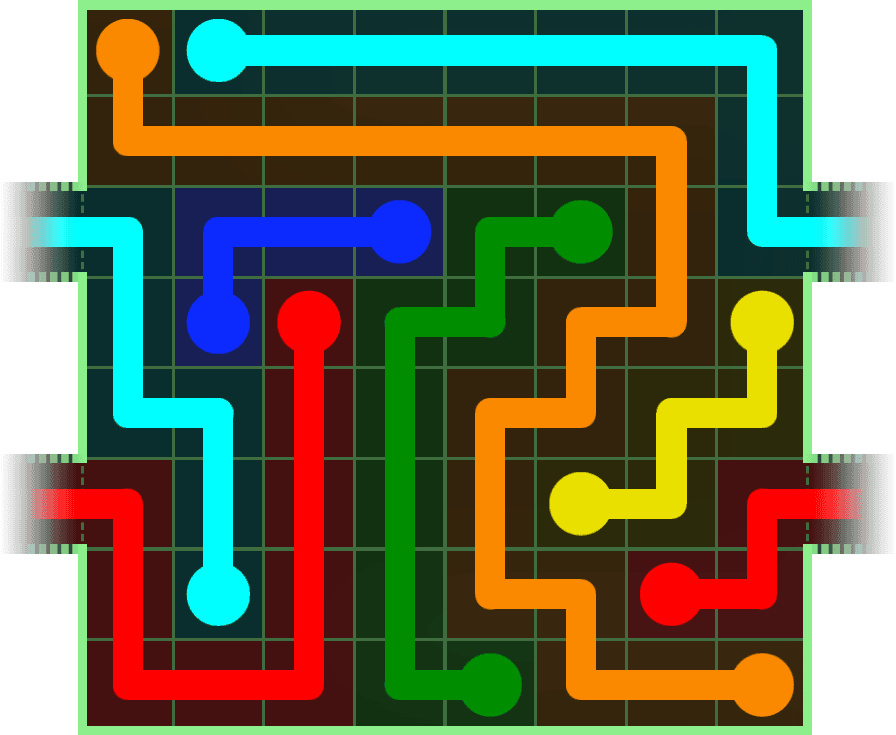 Flow Free Warps 251 Solution