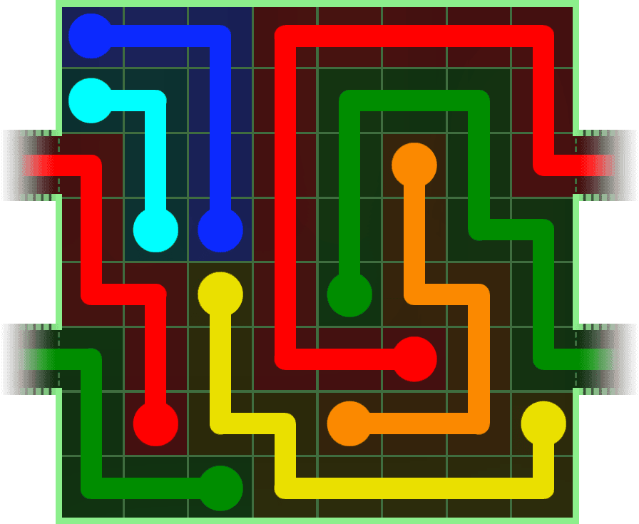 Flow Free Warps 256 Solution