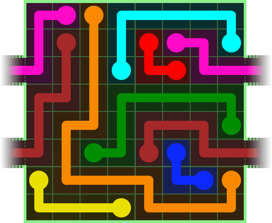 Flow Free Warps 257 Solution