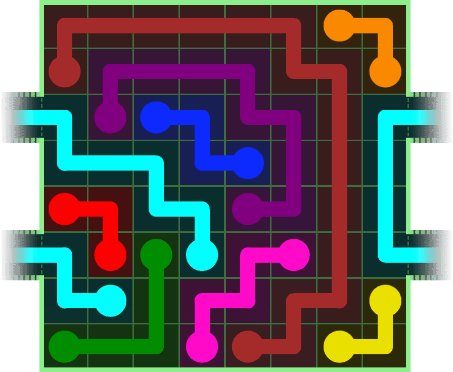 Flow Free Warps 258 Solution