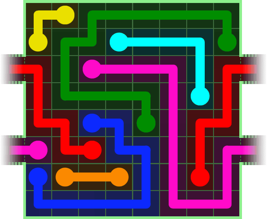 Flow Free Warps 266 Solution