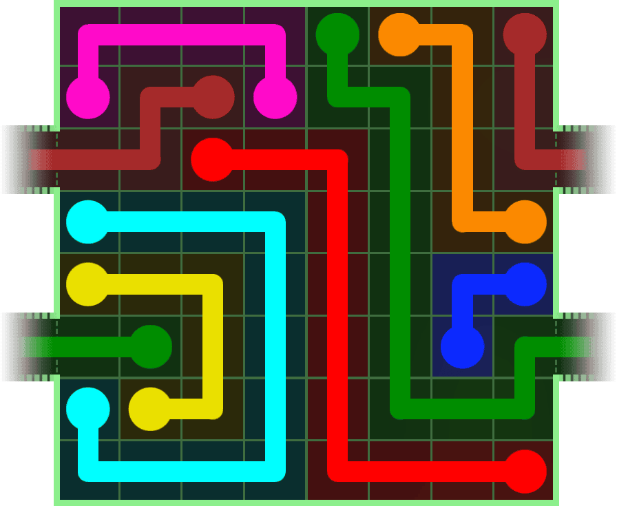 Flow Free Warps 268 Solution