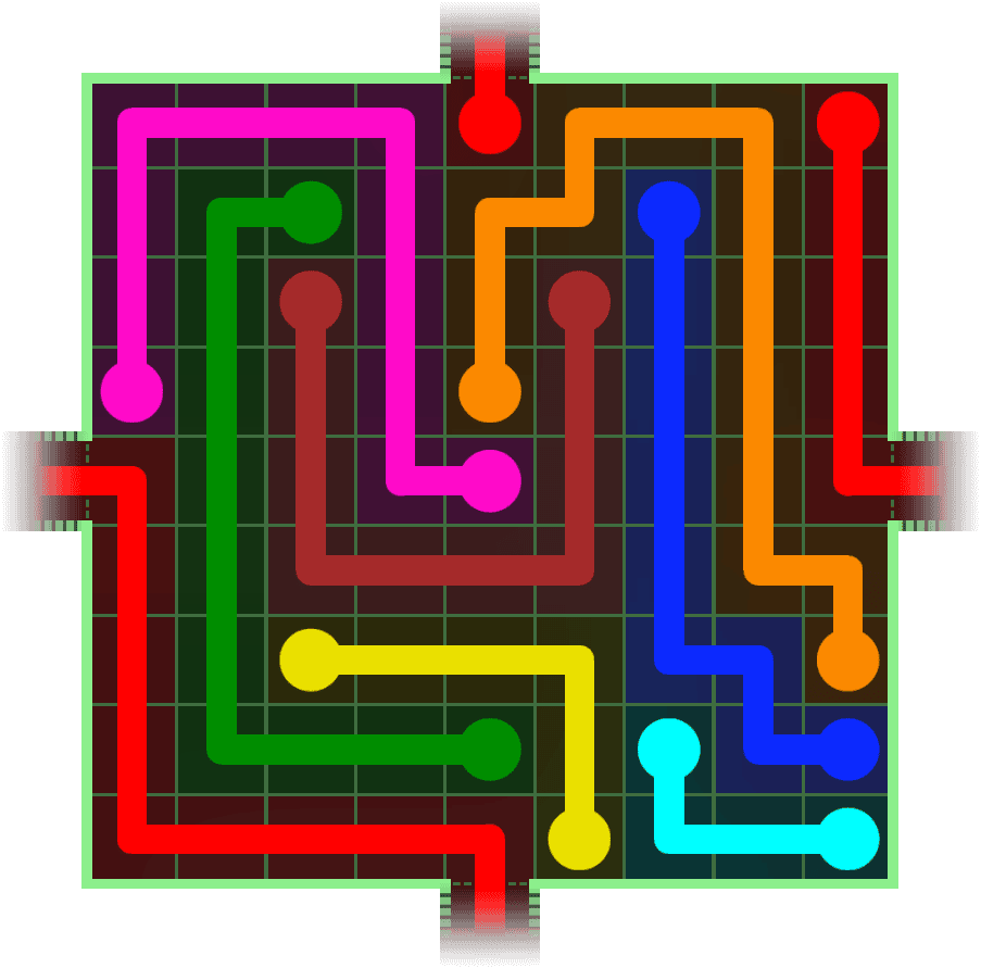 Flow Free Warps 273 Solution