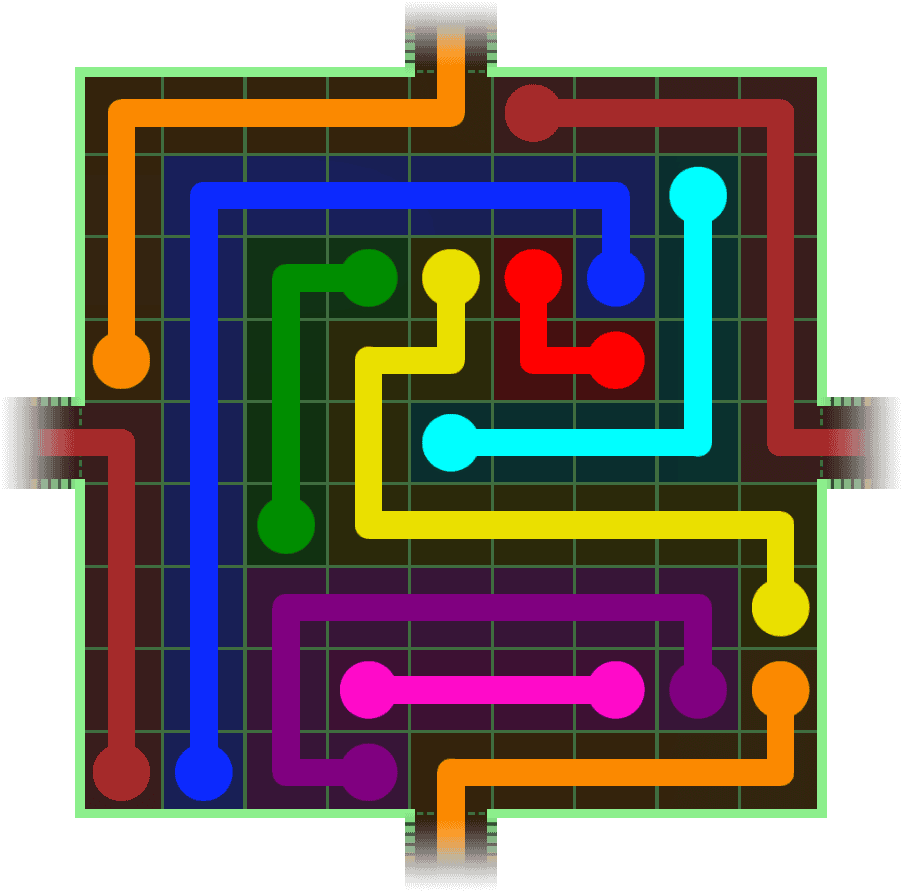 Flow Free Warps 276 Solution