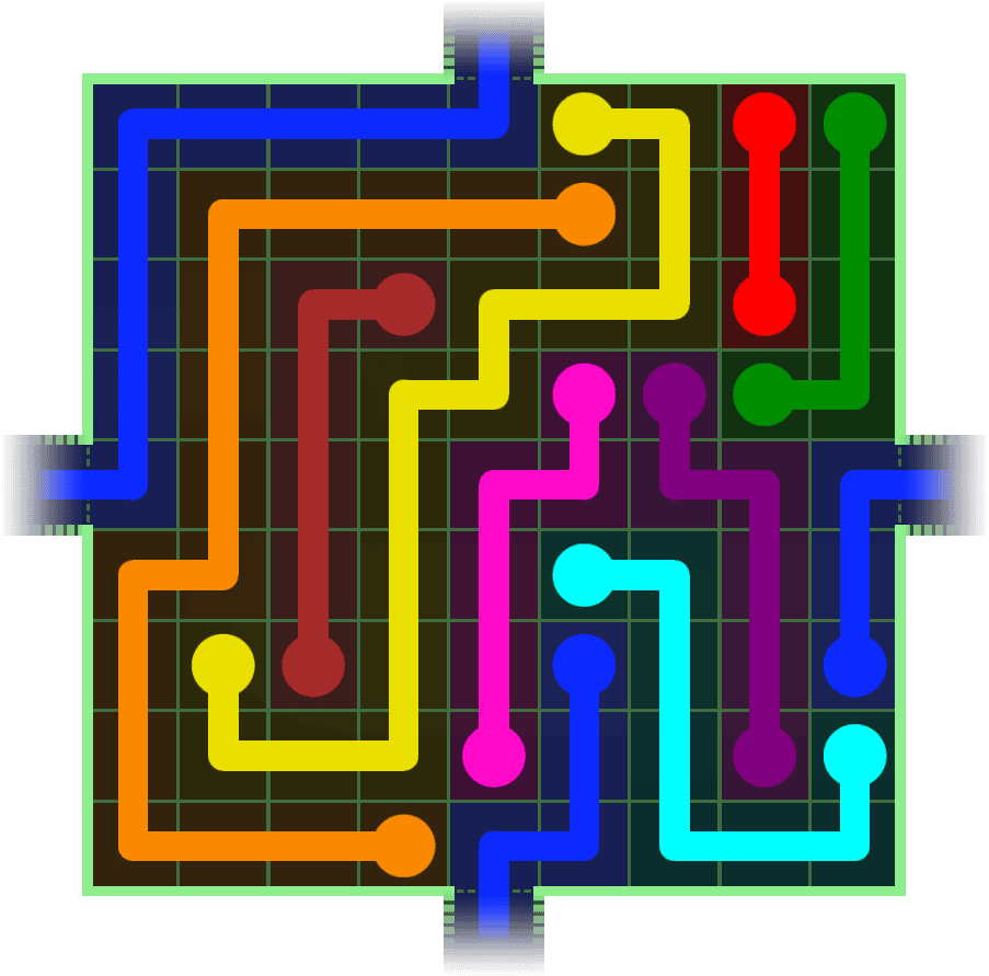 Flow Free Warps 277 Solution